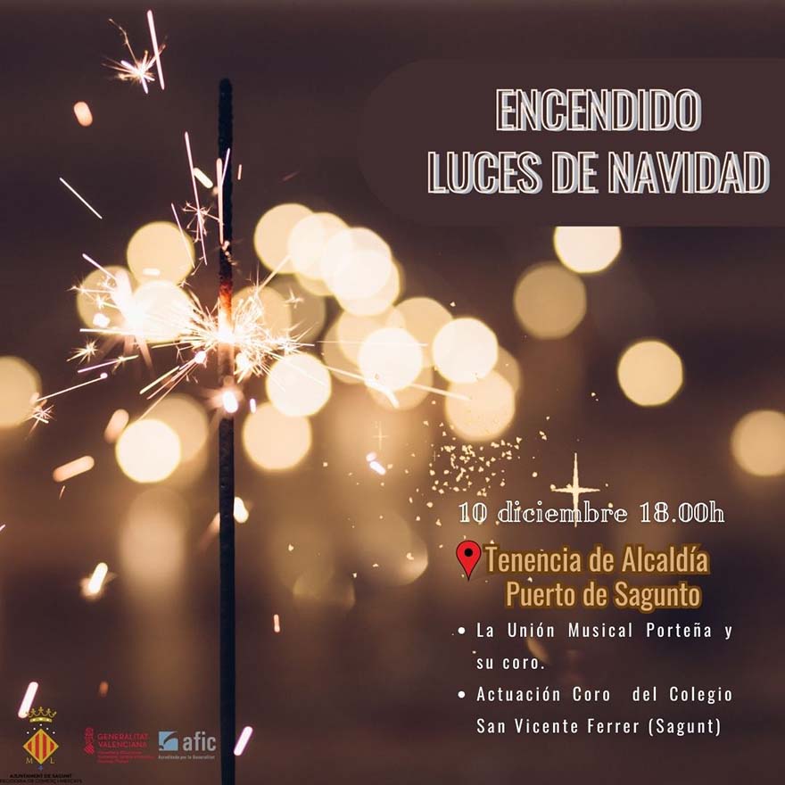 El Ayuntamiento de Sagunto encenderá la iluminación navideña el martes 10 de diciembre