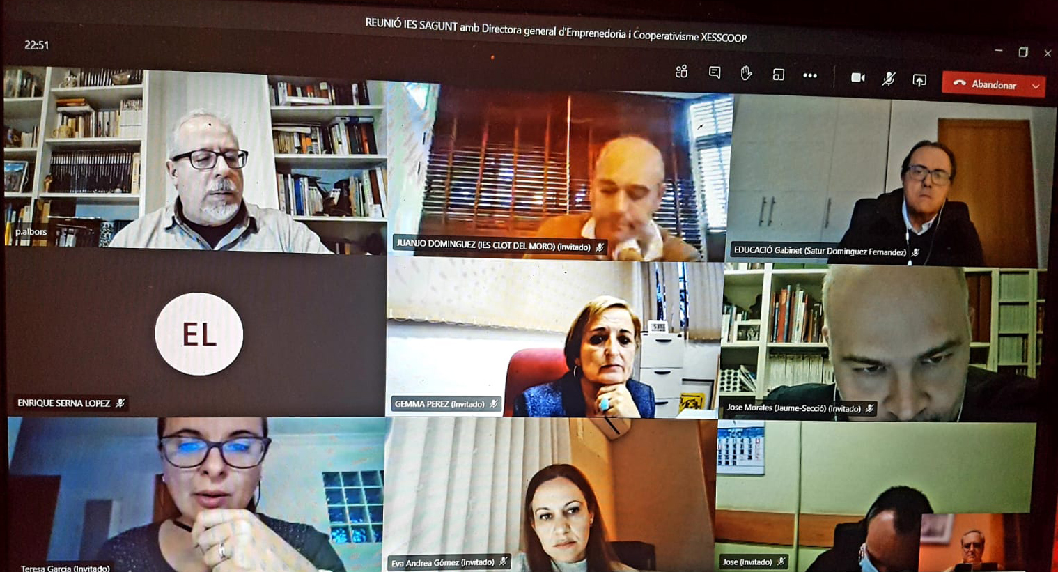 La concejalía de Educación se reúne con la Dirección General de Emprendimiento y Cooperativismo