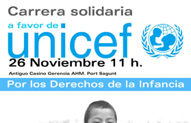 La II Carrera Solidaria a favor de Unicef se celebrará el próximo 26 de noviembre