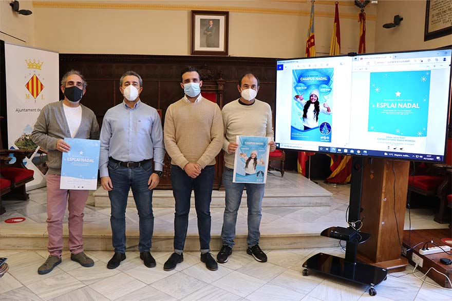 El Ayuntamiento de Sagunto presenta la nueva edición de Campus Nadal y Esplai Nadal para estas fiestas