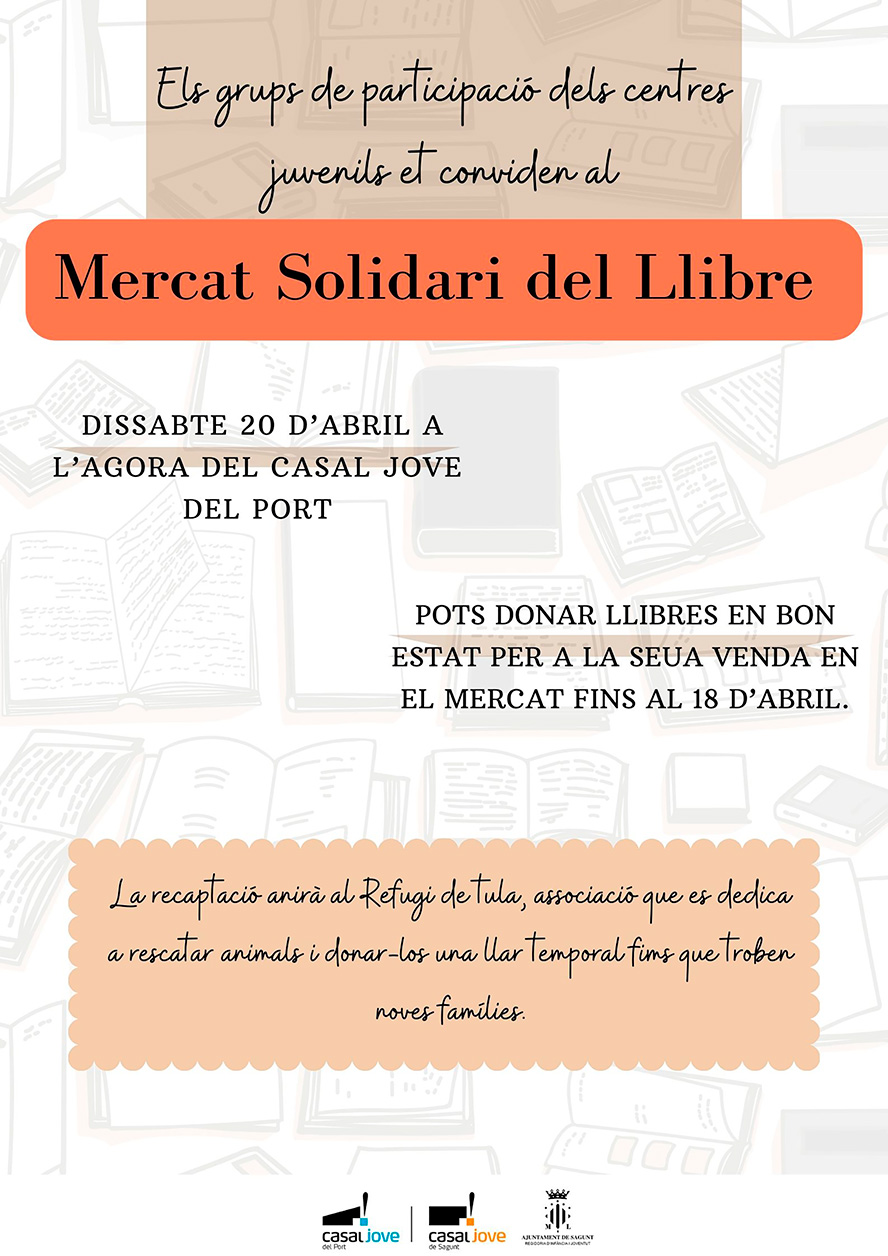 El departamento de Juventud e Infancia, fomenta la lectura y la solidaridad a través de un mercado solidario de libros