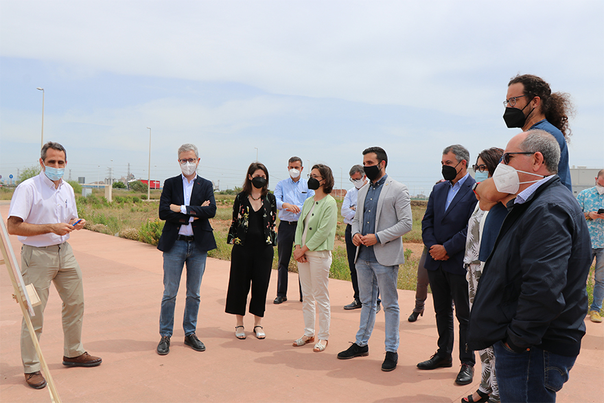 La nueva rotonda de acceso a Parc Sagunt I por la CV309 ya está abierta al tráfico