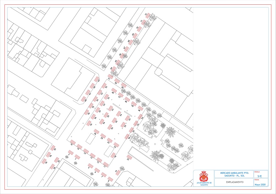 Mañana se celebrará el mercado exterior de frutas y verduras en Puerto de Sagunto