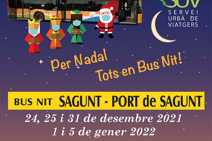 El Ayuntamiento amplía el servicio de autobús nocturno durante las fiestas de Navidad 