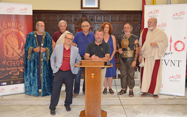 La obra “Sónnica y Acteón” se representará dentro del festival Sagunt a Escena 2016 del 5 al 7 de agosto