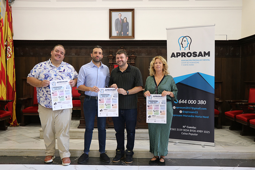 APROSAM presenta la seua programació d'activitats per a fomentar el benestar i la salut mental durant el curs 2026-2027