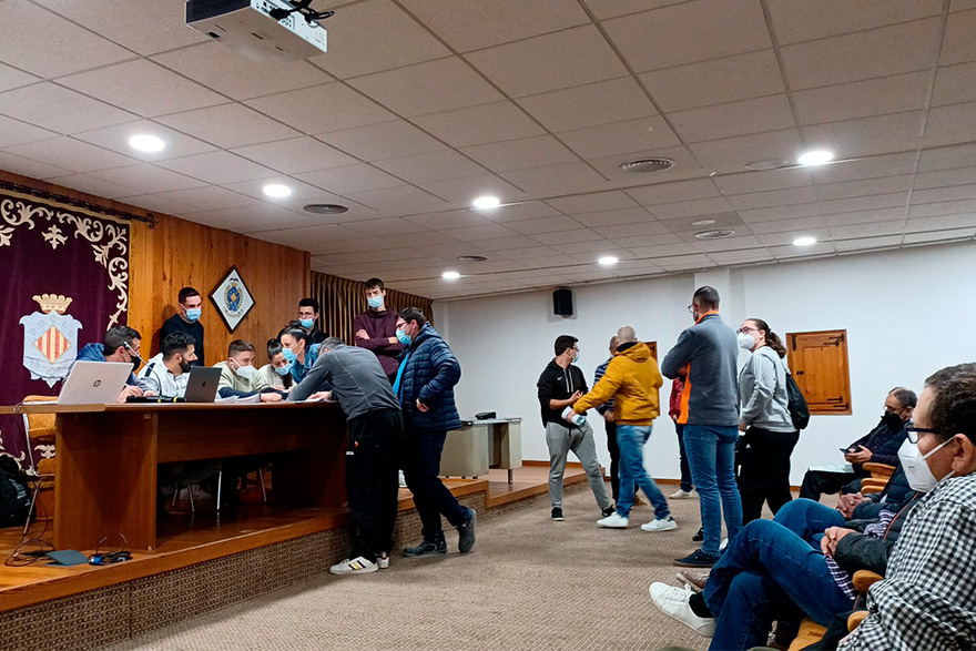 La delegación de Fiestas y la Federación de Peñas de Sagunto marcan las líneas de trabajo para 2022