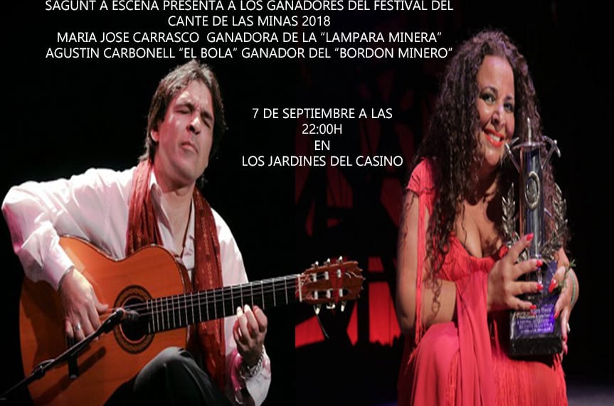 Sagunt a Escena acogerá el viernes la actuación de los ganadores del Cante de las Minas 2018