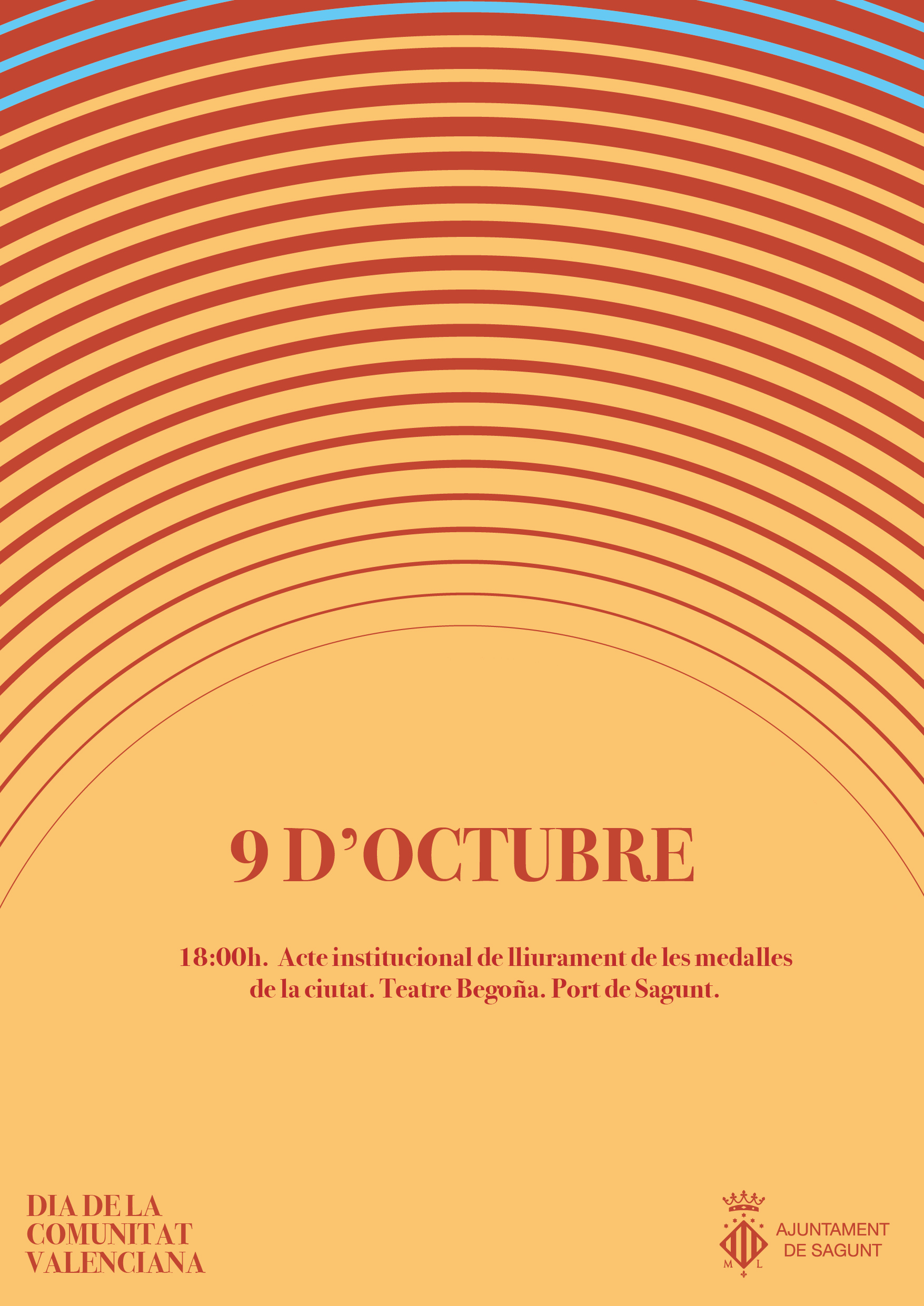 La festividad del 9 de Octubre acogerá este domingo el acto institucional de entrega de las Medallas de la Ciudad