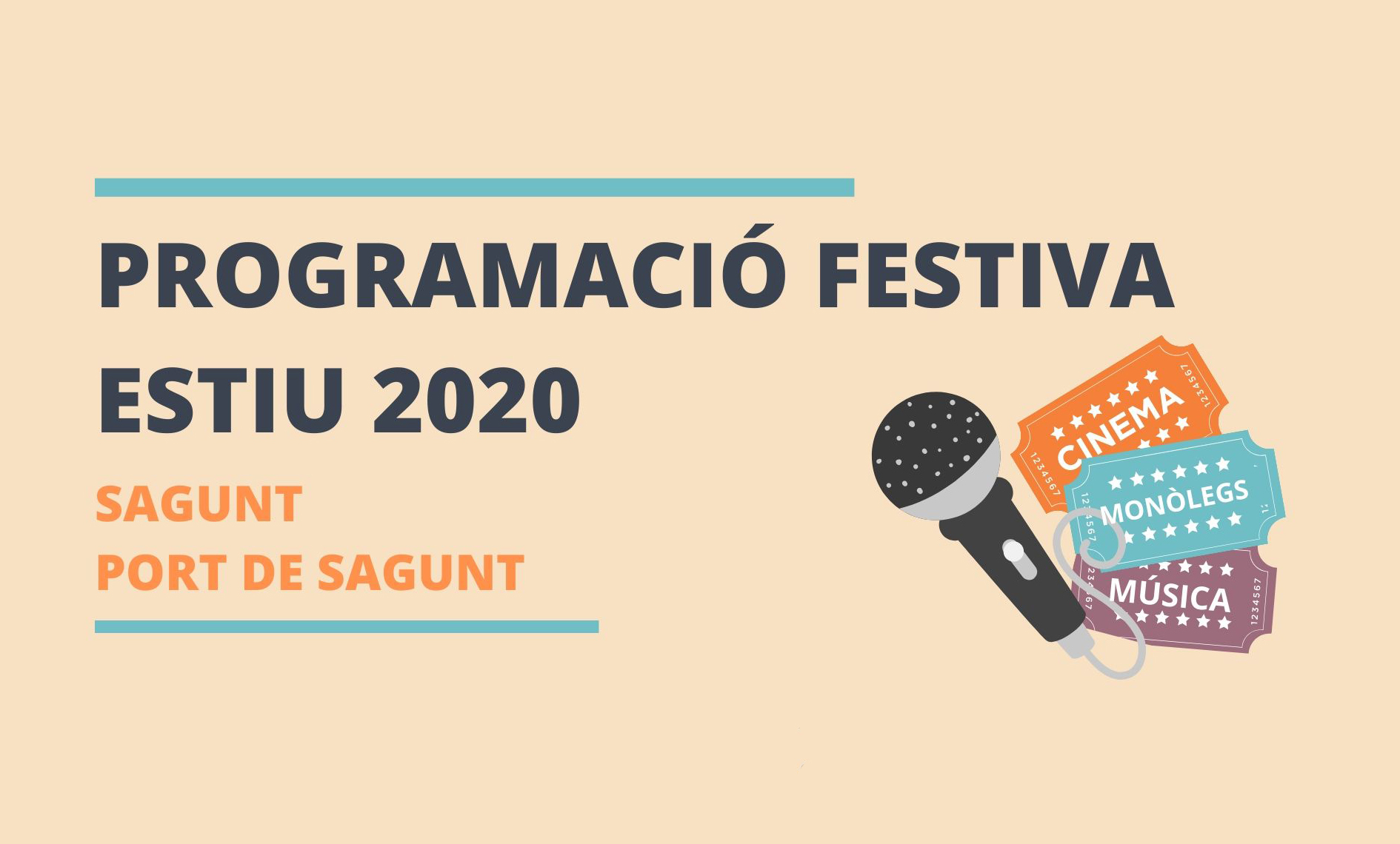 El Ayuntamiento de Sagunto inicia hoy los actos de la programación festiva Verano 2020