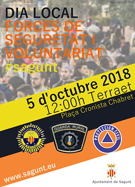 Sagunto celebra el Día Local de las Fuerzas de Seguridad y Voluntariado