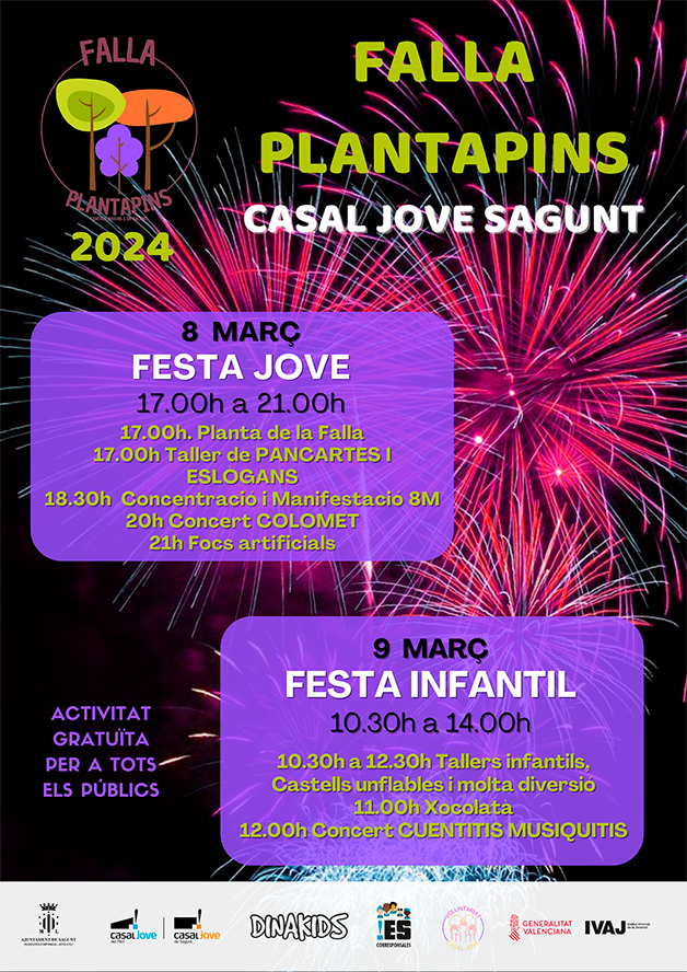 La Falla Plantapins vuelve por tercer año consecutivo junto a diversas actividades