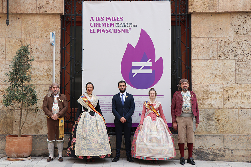 'A les Falles cremem el masclisme!', la nueva campaña que la Concejalía de Igualdad lanza para disfrutar de unas Fallas libres de cualquier tipo de violencia