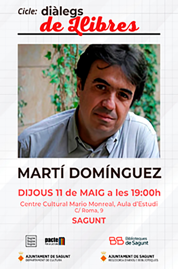  Cicle Diàlegs de Llibres con el escritor Martí Domínguez