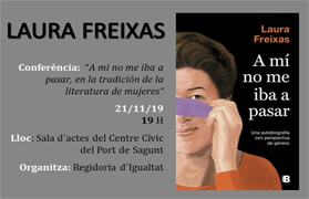 Conferencia de la escritora Laura Freixas sobre su último libro y el machismo en el mundo de la cultura