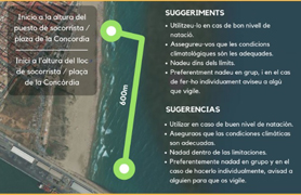 El Ayuntamiento de Sagunto instala un Canal de Nado en Puerto de Sagunto