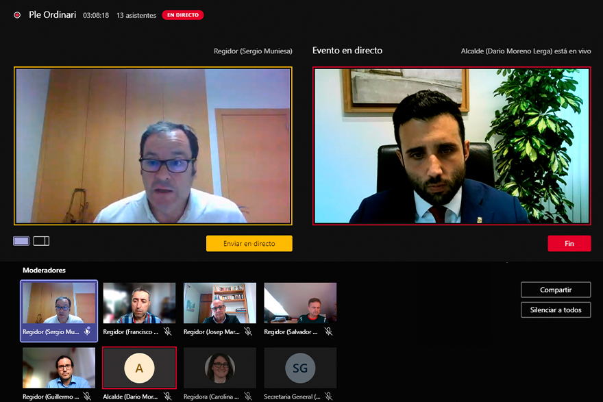 El Pleno solicita al Gobierno replantear las ayudas a los municipios a causa de la pandemia y un nuevo sistema de financiación de las entidades locales 