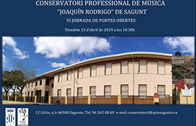 El Conservatorio profesional de música Joaquín Rodrigo celebra la VI Jornada de puertas abiertas