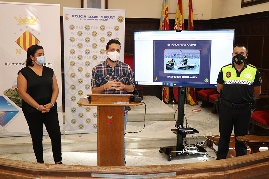 La Policía Local realiza un total de 4.276 servicios en la campaña de playas de 2020