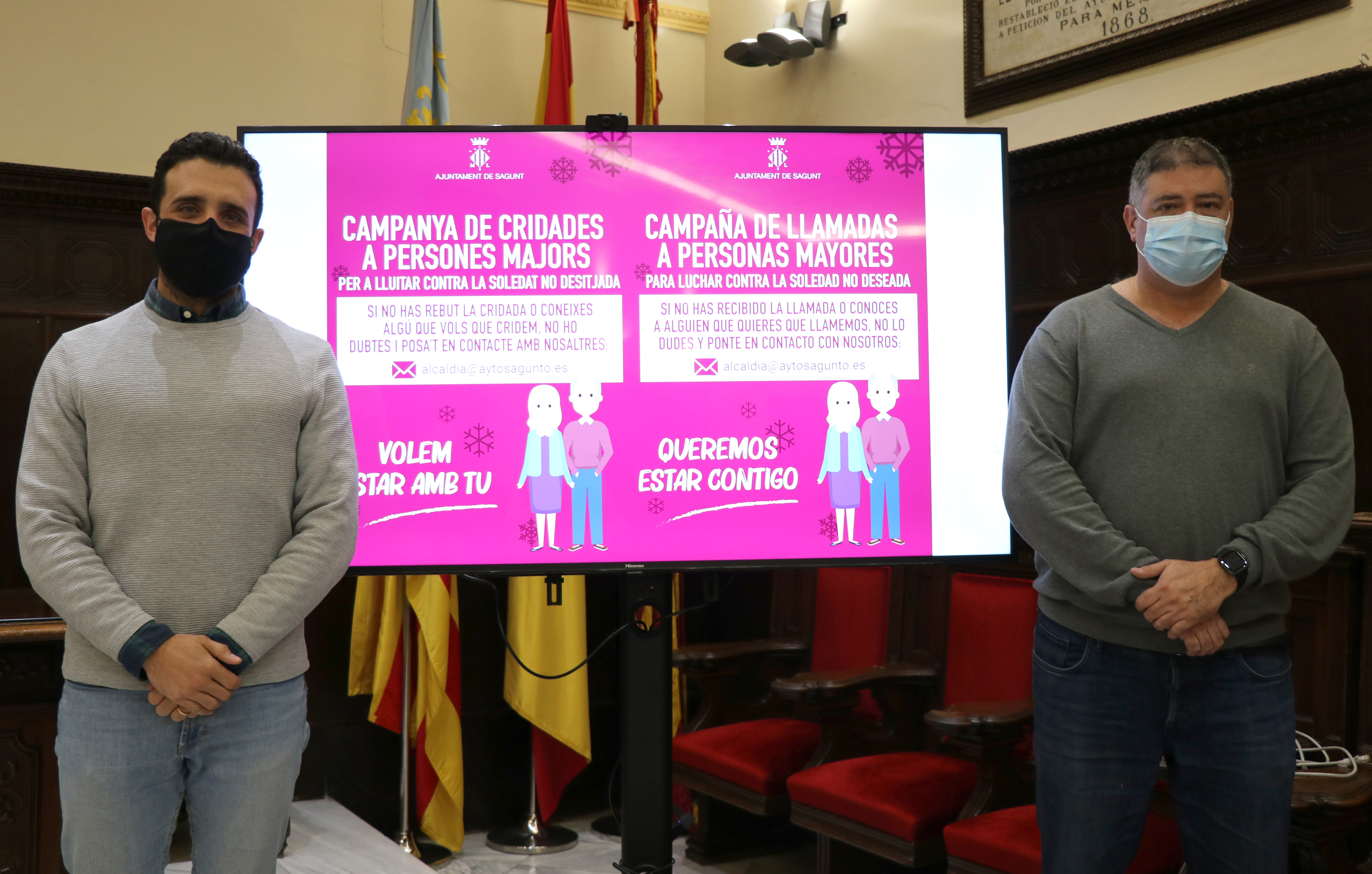 El Ayuntamiento de Sagunto contactará nuevamente con la población mayor para conocer sus necesidades y ofrecerles ayuda personalizada