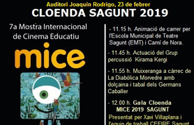 Este sábado se celebrará la gala de clausura de la 7ª Mostra Internacional de Cinema Educatiu en el Auditorio Joaquín Rodrigo