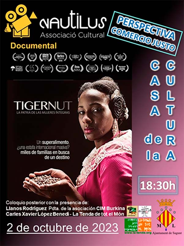 «Tigernut: la patria de las mujeres íntegras», una cita con la Asociación Cultural Nautilus
