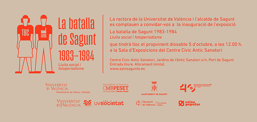 El Centro Cívico acoge una exposición que repasa en imágenes la lucha de los trabajadores de Altos Hornos