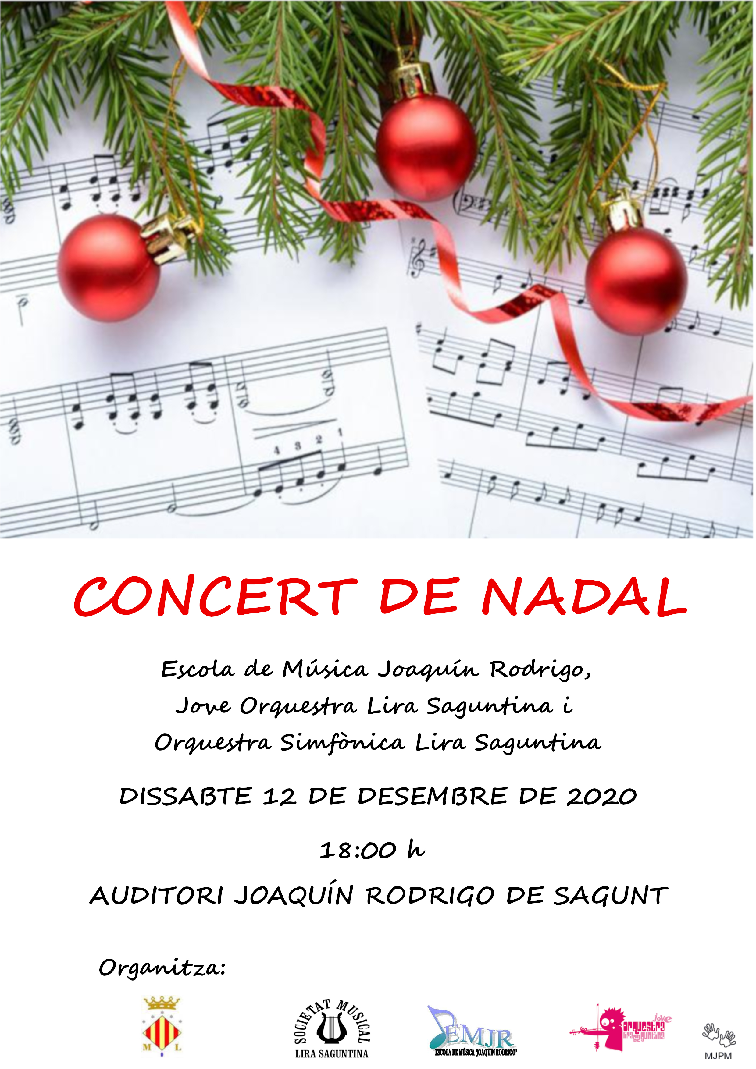 La Orquesta Lira Saguntina ofrecerá el sábado el tradicional concierto de Navidad en el Auditorio Joaquín Rodrigo