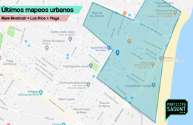 Participación Ciudadana continúa con los mapeos urbanos en Mare Nostrum, Los Ríos y la playa