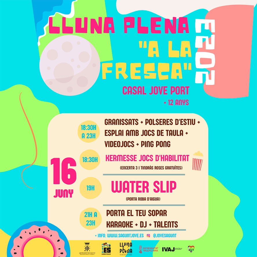 La última Lluna  Plena se constituye de multitud de actividades para los jóvenes