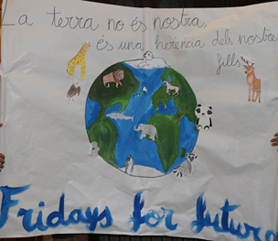 Los más pequeños del CEIP Villar Palasí reivindican la defensa del medio ambiente en el Salón de Plenos al grito de “¡Salvem la terra!”