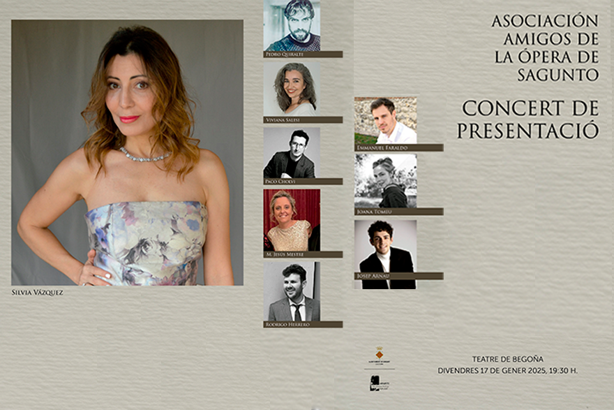 Cultura organiza un concierto especial con reconocidas obras de ópera en el teatro de Begoña