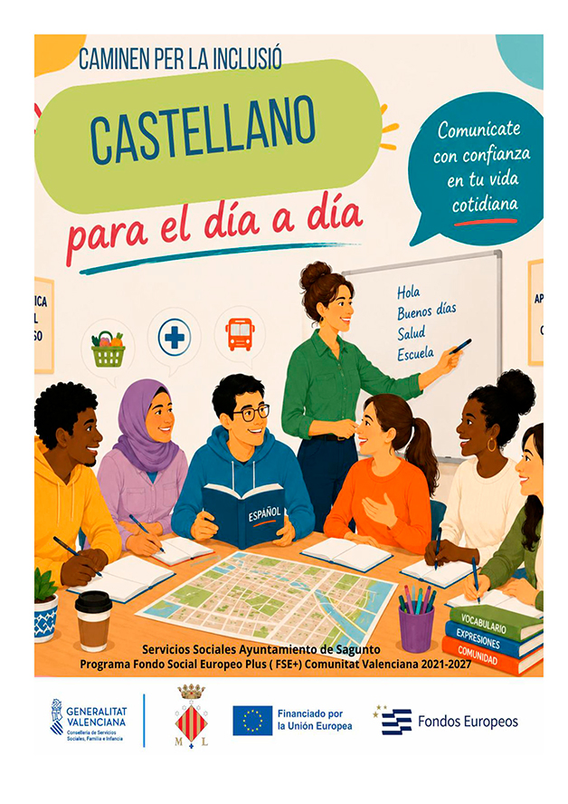 Servicios Sociales impulsa el programa 'Castellano para el día a día', dirigido a personas migrantes
