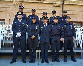 Nueve policías locales de Sagunto recibieron la Cruz al Mérito con Distintivo Blanco y Felicitación Pública por su trayectoria profesional