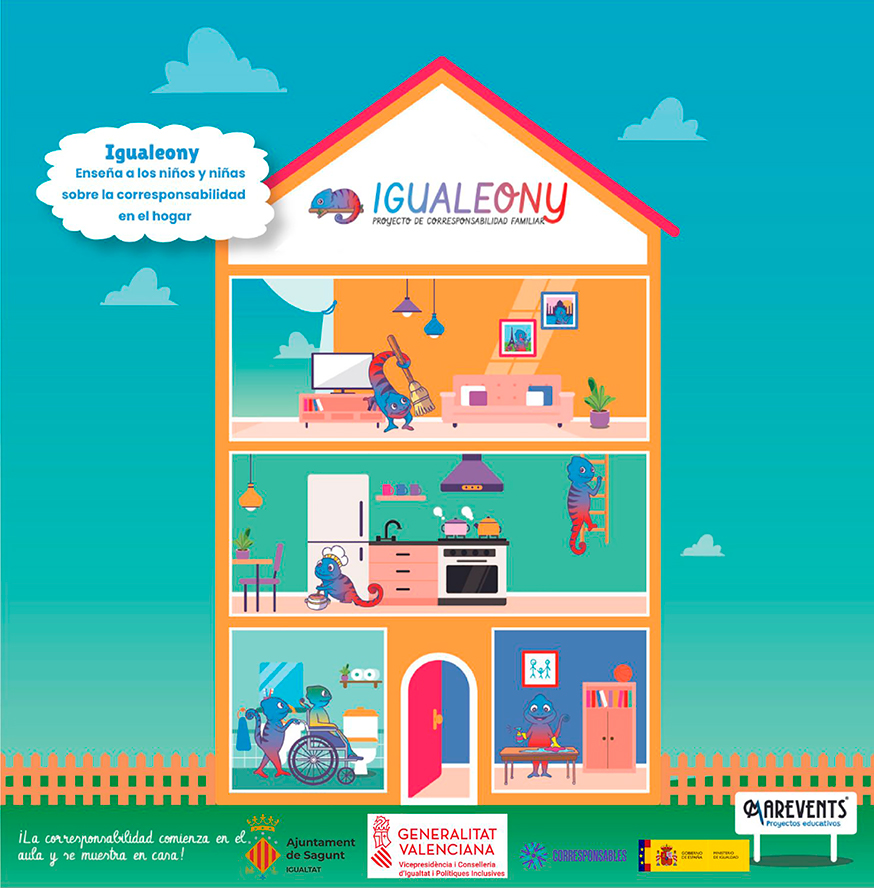 Igualtat col·labora en un projecte educatiu per a conscienciar sobre la corresponsabilitat en la llar
