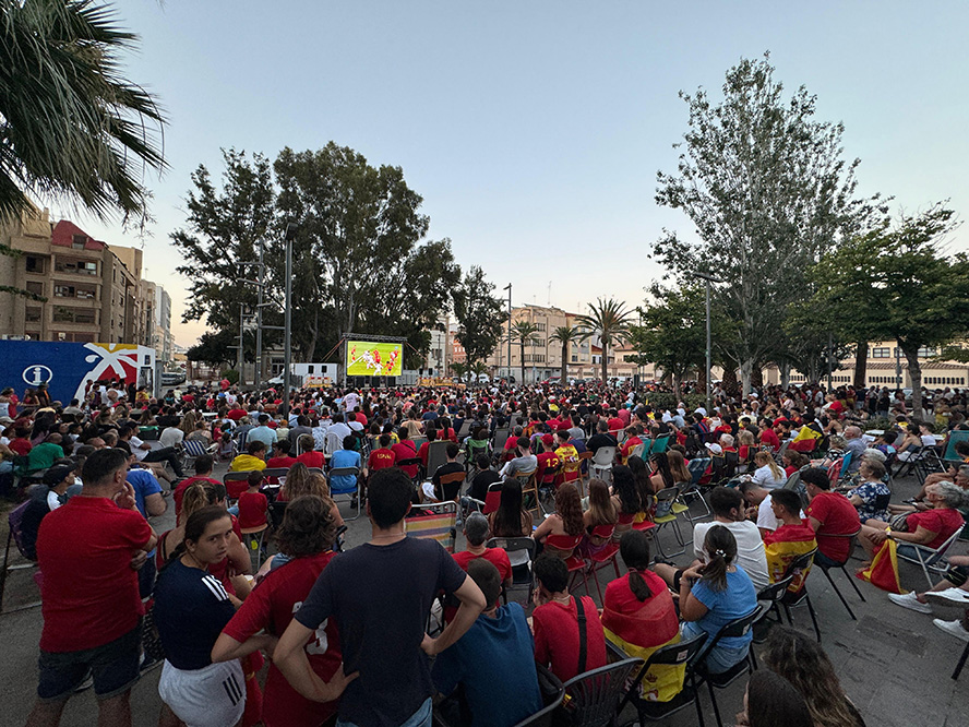 Balanç positiu de les pantalles gegants per a veure l'Eurocopa instal·lades per l'Ajuntament
