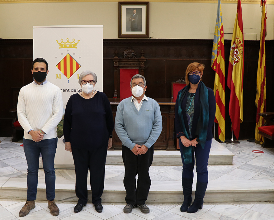 El alcalde y la concejala de Cultura reciben a representantes de las Sociedades Musicales de Sagunto