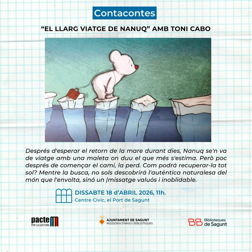 Contacontes: 'El llarg viatge de Nanuq', amb Toni Cabo