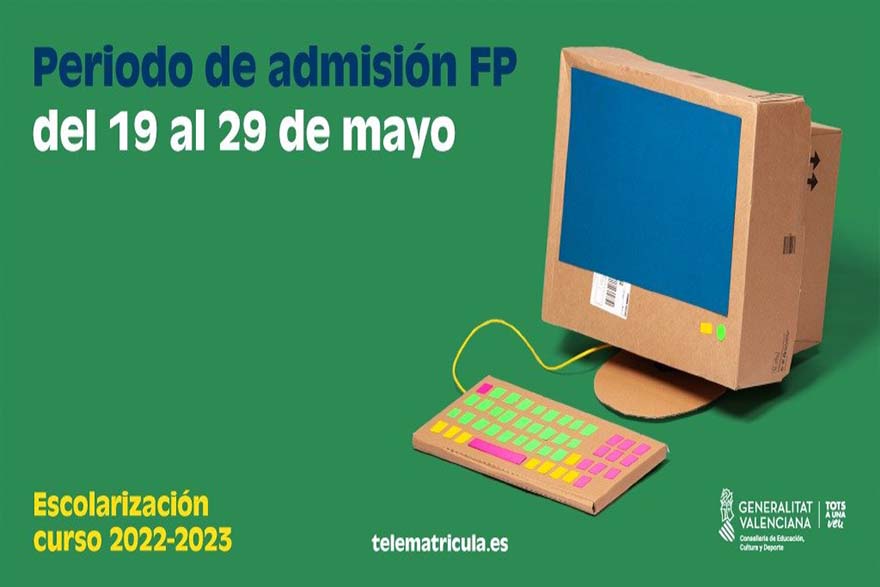 Abierto el plazo de admisión de los ciclos de Formación Profesional hasta el 29 de mayo
