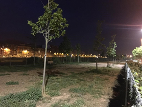 Los Pipi-can del municipio se iluminan con proyectores de tecnología LED 