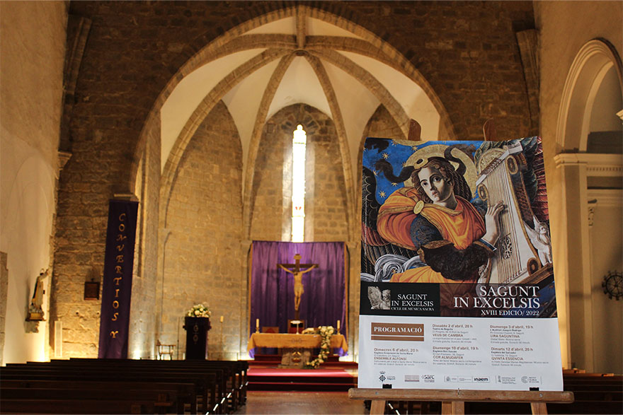 El ciclo de música sacra 'Sagunt in Excelsis' presenta una programación ecléctica y original en esta nueva edición