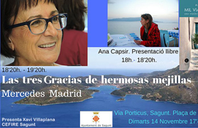 La Vía del Pórtico acogerá la presentación de un libro de Ana Capsir y la conferencia de Mercedes Madrid