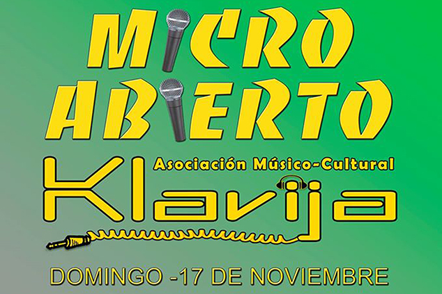 La concejalía de Juventud e Infancia y la Asociación Cultural Klavija organizan una sesión de Micro Abierto