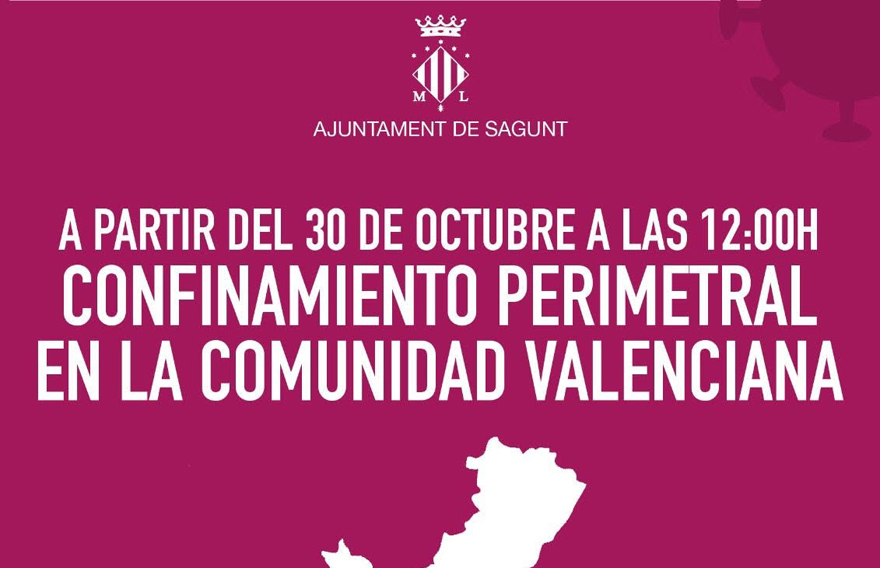 Desde hoy se restringe la entrada y la salida de personas del territorio de la Comunidad Valenciana a excepción de desplazamientos justificados