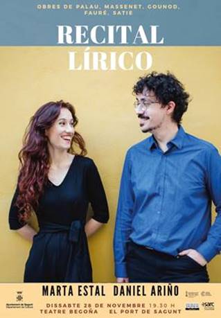 Marta Estal i Daniel Ariño oferixen l’espectacle ‘Recital Líric’ del cicle #PianoBegonya 