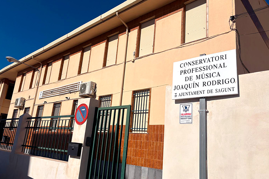La Generalitat asigna 322.000 euros al mantenimiento del Conservatorio Joaquín Rodrigo de Sagunto