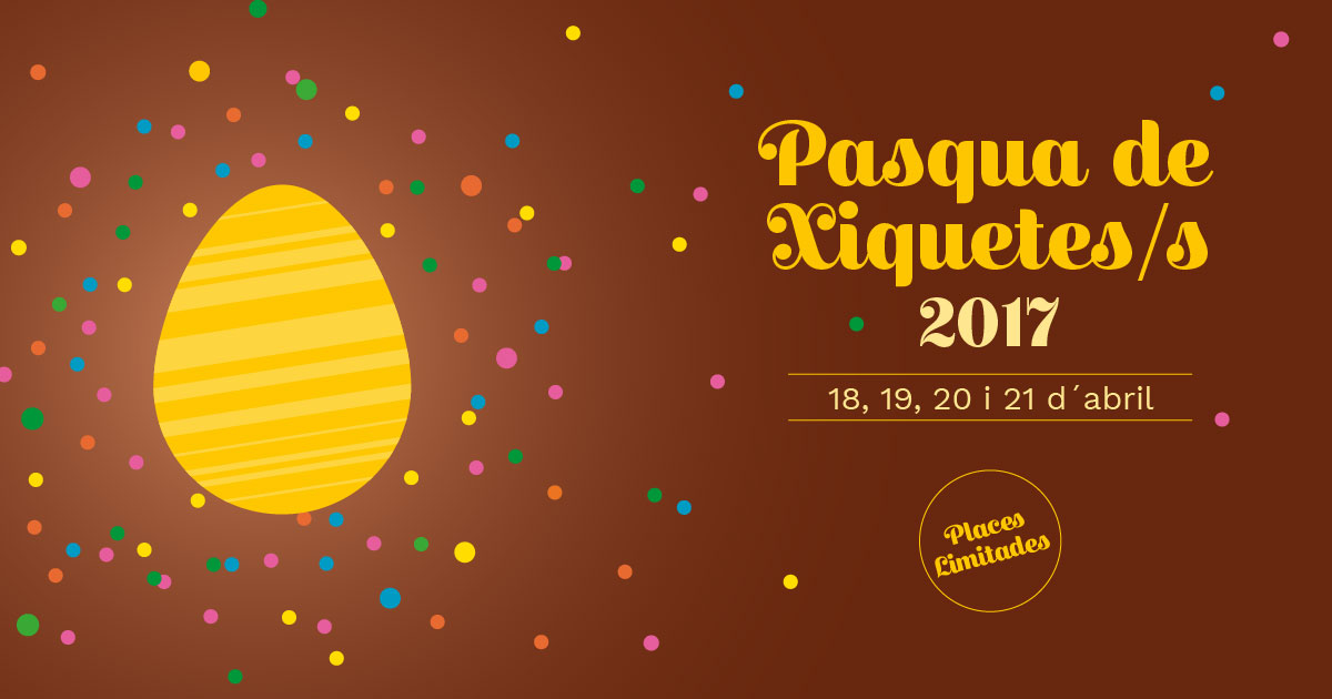 Comença el termini d'inscripció per al programa Pasqua de Xiquetes/s 2017