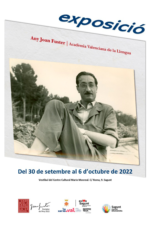 La exposición 'Joan Fuster, una vida il·lustrada' llega al Centro Cultural Mario Monreal el próximo 30 de septiembre