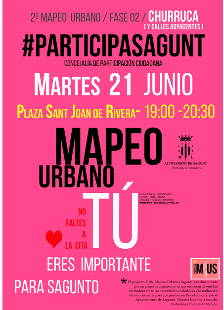Los Mapeos Urbanos comenzarán el martes 21 de junio en el barrio de Churruca