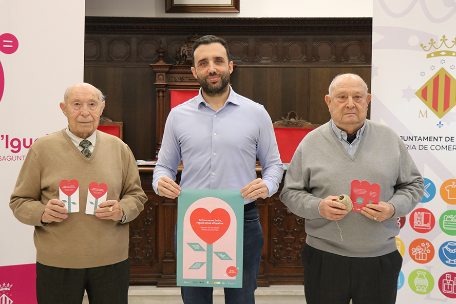 El Ayuntamiento de Sagunto lanza la campaña ‘Ama sin límites, regala sin etiquetas’ para promover el comercio por San Valentín